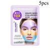Collagen Grape Seed Hyaluronic Acid Tri-color Face Mask Hydrating Anti-Aging Brightening Skin Care