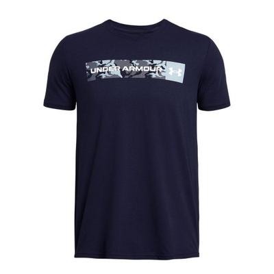 Herr T-shirt med kamouflagemönster och bröstrand