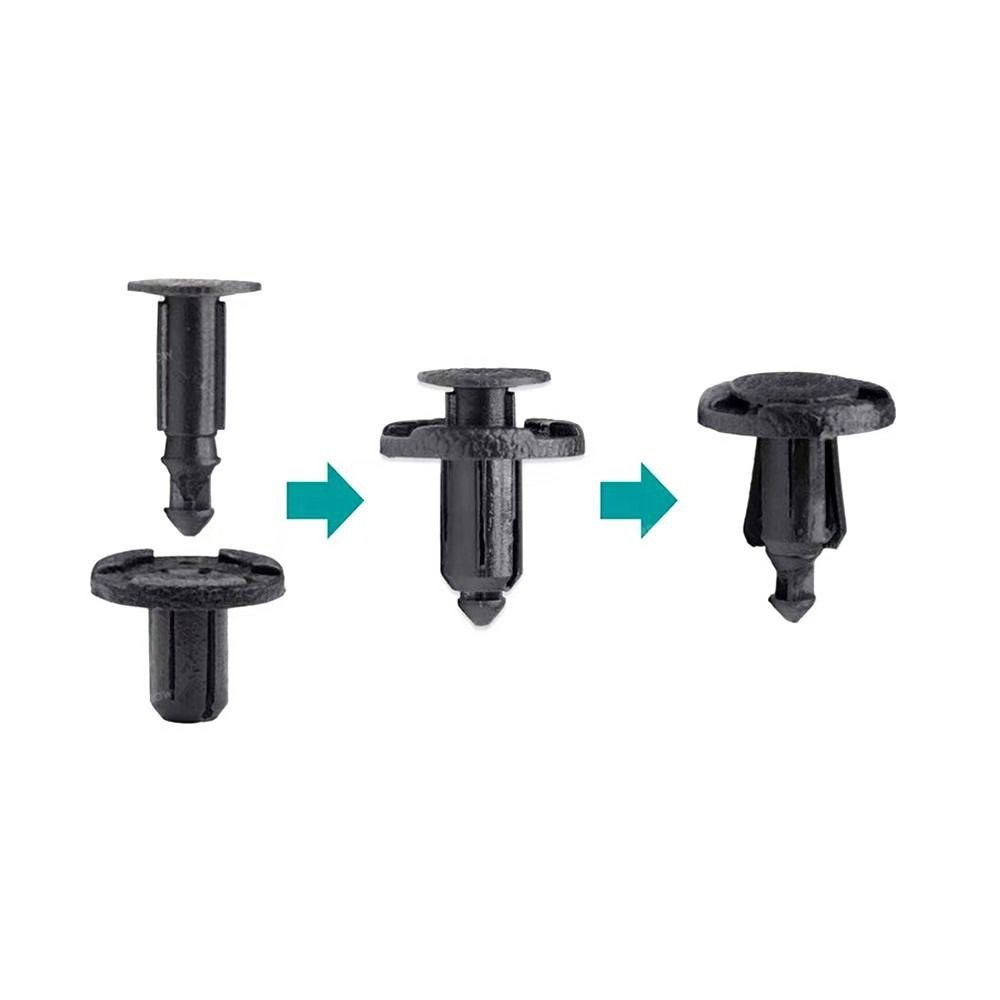 Push-In Installation Car Bumper Retainer Clips Rivet Mounting Clamps Automotive Maintenance