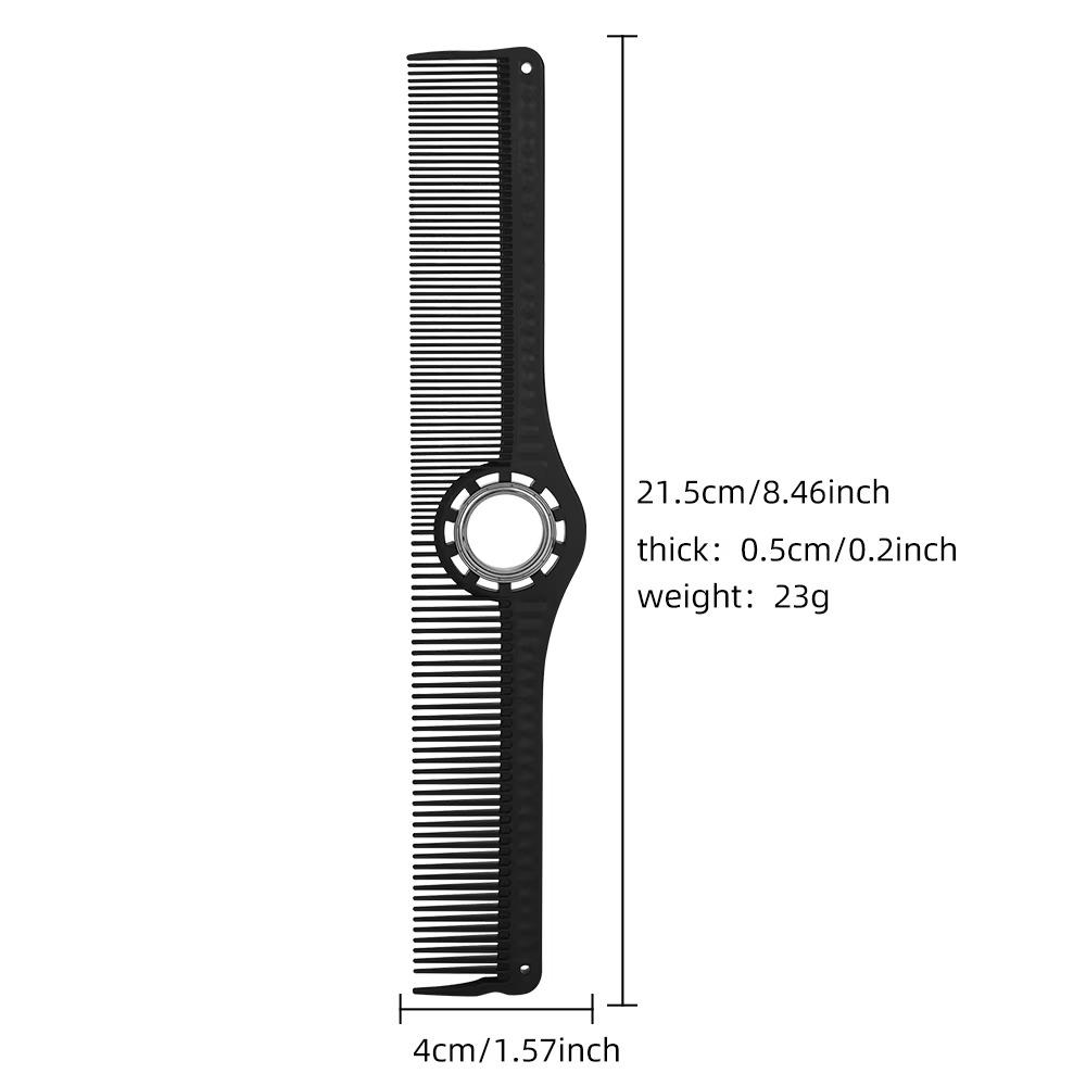 Professional Rotating Finger Ring Hair Comb Portable Rotating Bearing Grooming Comb  Barber