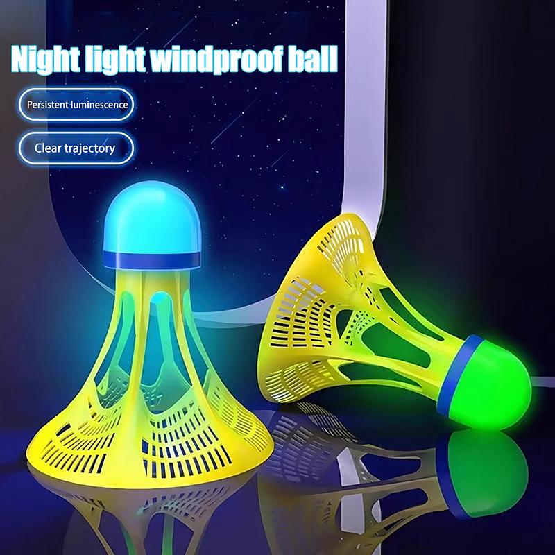 6/12Pcs Led Light-Up Badminton Balls Colorful Led Foamed Sport Badminton Shuttlecocks Children Luminous Badmintons Supplies