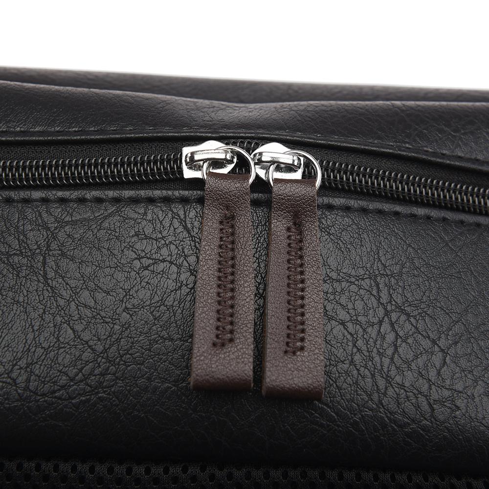 Large Capacity Men's Backpack Multi-Function PU Backpack Travel Computer Bag Women Backpack