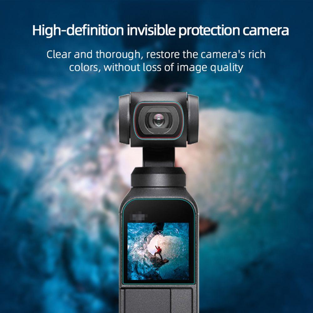 9H Tempered Glass For DJI Osmo Pocket 2 Gimbal Camera Lens Protective Glass Anti-scratch Screen Protector Accessories