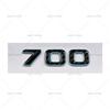 Suitable for Mercedes Benz Modified Babos Logo 700 800 900 Rocket Version Carbon Fiber Labeling Car Sticker Emblem