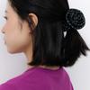Geegee Dot Rose Scrunchie - Black