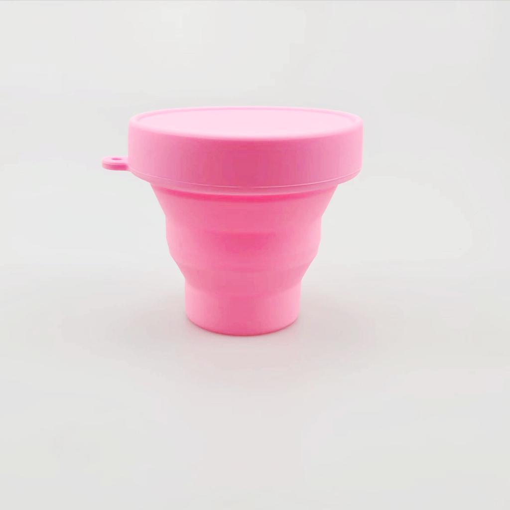 1 Pcs Portable Collapsible Silicone Cup Telescopic Folding Water Cup Outdoor Travel Camping Portable Drinking Tumbler