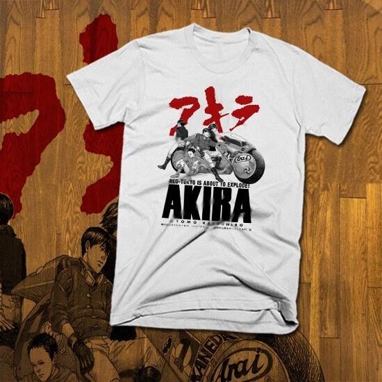 Футболка Akira Moto Нео Токио Винтаж Киберпанк Кандзи Аниме Японская новая футболка L