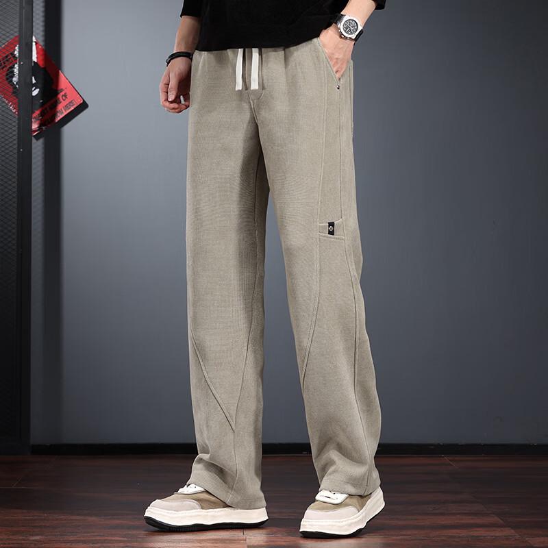 Men's Corduroy Loose Straight-Leg Casual Pants