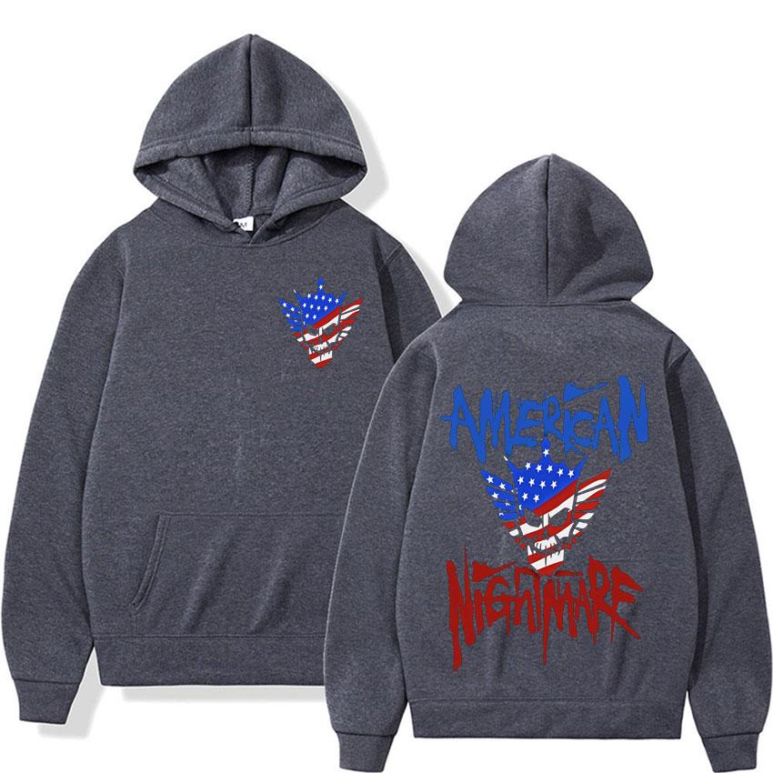 Cody Rhodes American Nightmare Logo Hoodies Men's Clothing Hip Hop Vintage Sweatshirts Casual Fleece Long Sleeve Hoodie