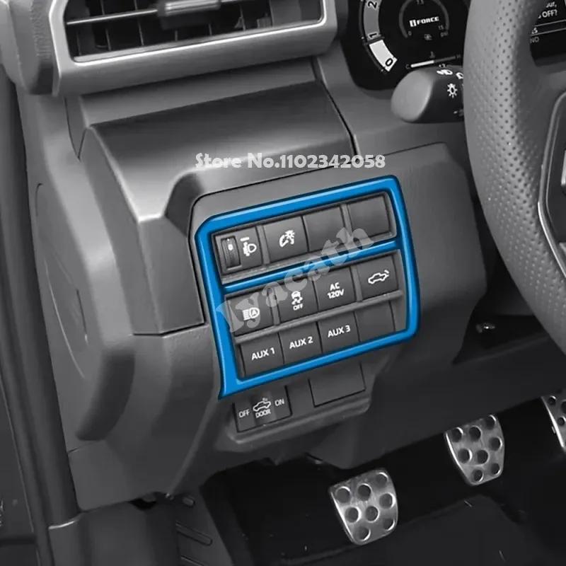 ABS blue For TOYOTA TACOMA 2024 2025 interior Car Accessories door handle window lift switch center control gear shift panle