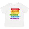Inktastic Colored Crayons Baby T-Shirt Color Colors Colour Colours Coloring Red