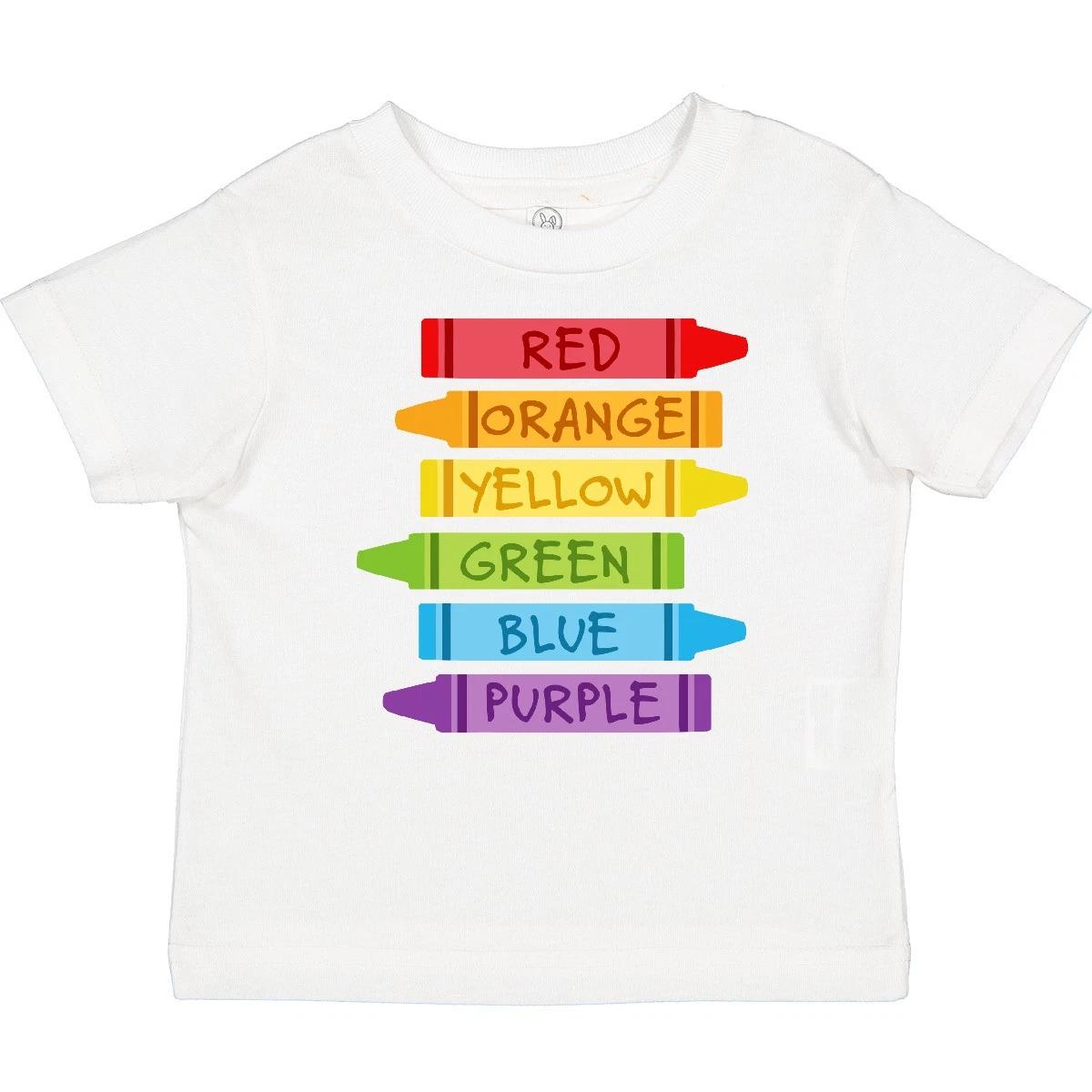 

Inktastic Colored Crayons Baby T-Shirt Color Colors Colour Colours Coloring Red 140