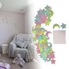 Plastic Stickers 100PCS Stars Removable Fun Moon Ceiling Decal Wall Art