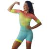 2026 Woman Triathlon Cycling Skinsuit Summer Short Sleeve Swimwear Custom Bike Jersey Clothes Jumpsuit Ropa Ciclismo
