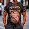 Men's 3D Pattern T-shirt - 3D Embroidery Design Round Neck Short Sleeve Loose Large Size Summer Men's Clothing