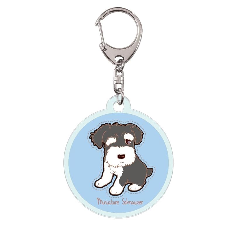 

clear acrylic key ring schnauzer