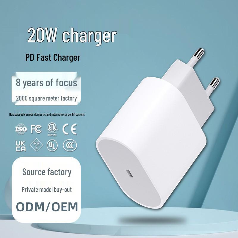 EU Plug 20W PD Charger for Apple Phones
