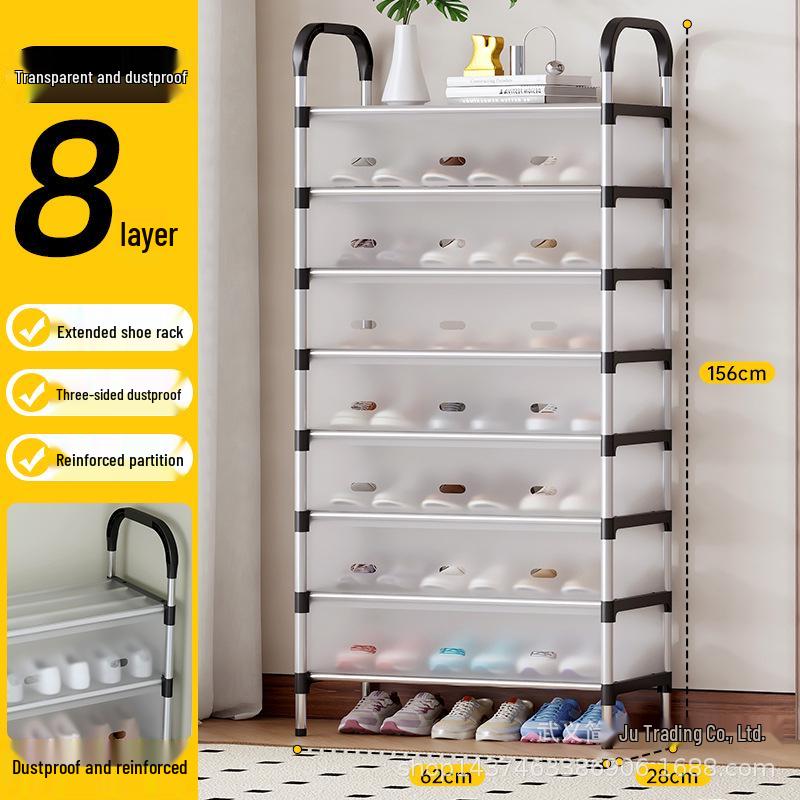 Slim Multi-Tier Shoe Rack for Entryway or Dorm