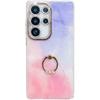 Samsung S25 Ultra Phone Case Electroplated Marble A56 Ring Bracket S24 Full Inclusive New Model