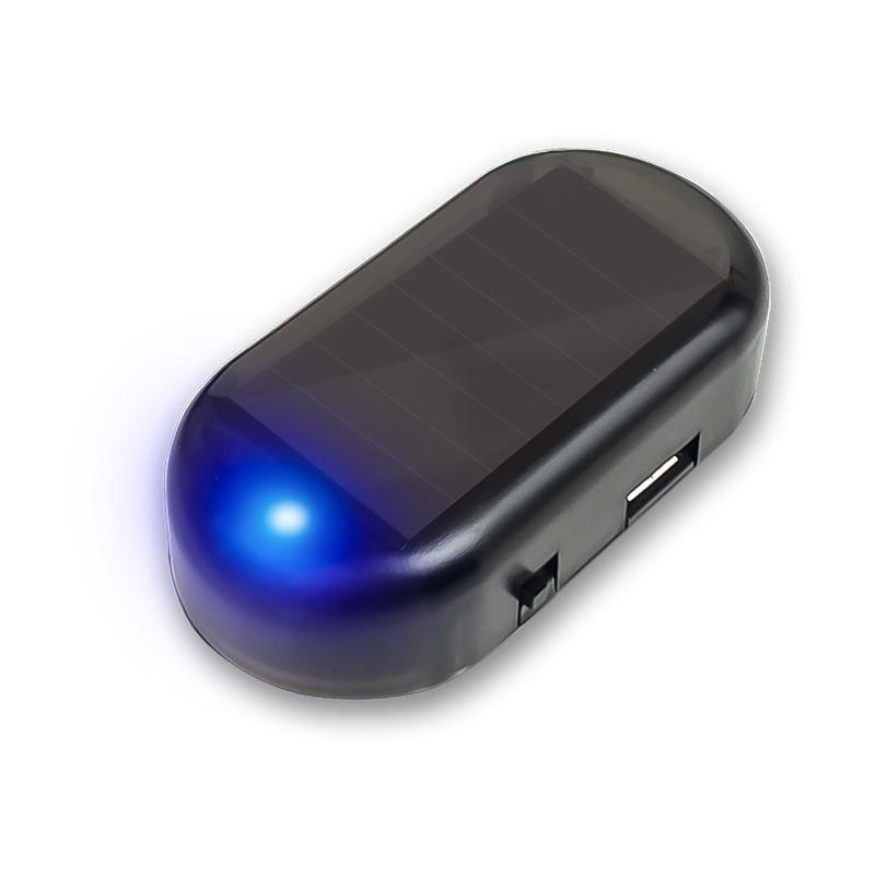 Car Solar Anti-Theft LED Warning Light - Simulated Interior Alarm Flashing Decoration
