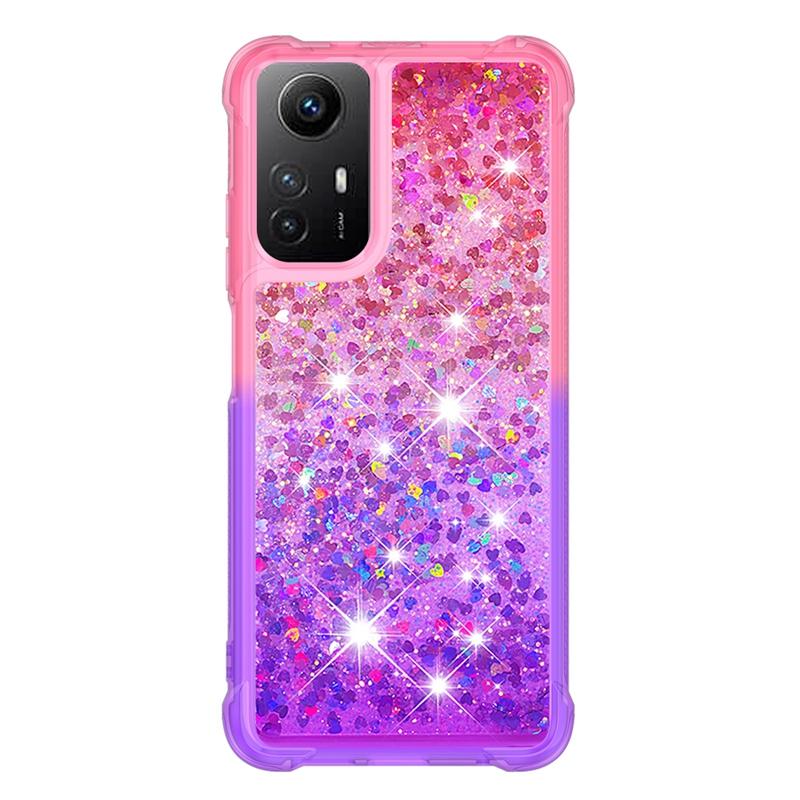 Note 12S Case For Xiaomi Redmi Note 12S Cover Printed Glitter Quicksand Liquid Cover for Xiomi Redmi Note12S Phone Case Fundas