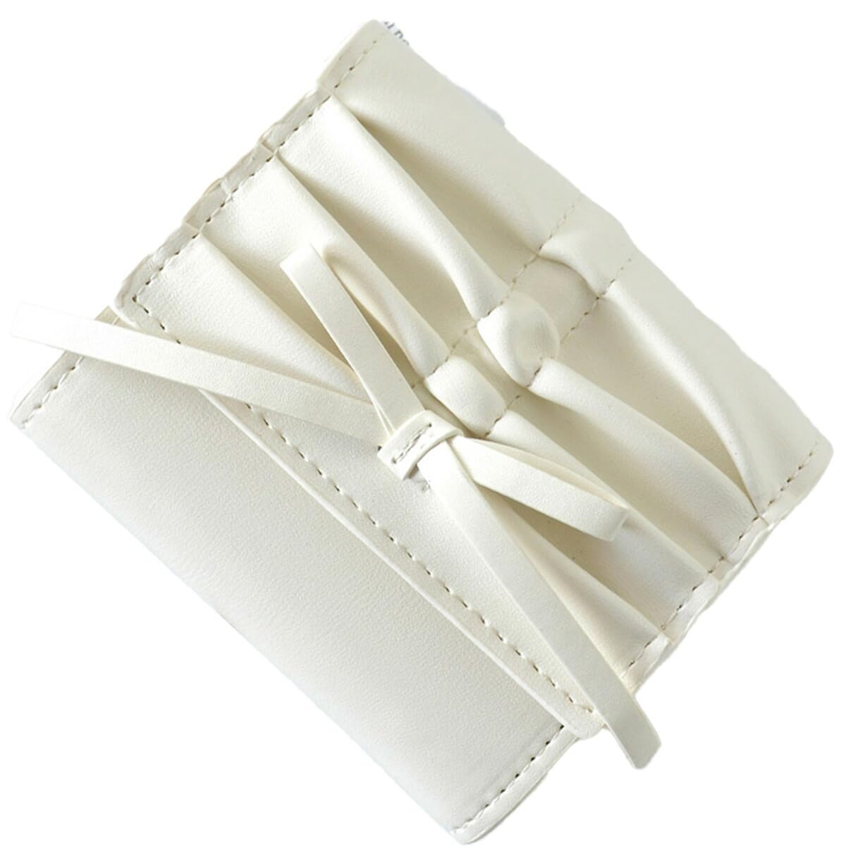 Женский трехскладной кошелек Altro Rose Ivory, отделение для монет на кнопке, компактный кошелек, мини-кошелек, маленький кошелек, милый складной кошелек, большая вместимость, кошелек для мелочи,