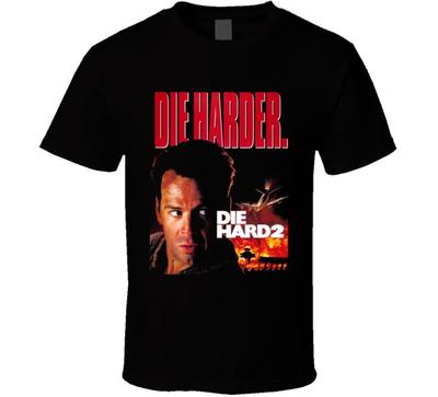 Die Harder Bruce Willis Die Hard 2 Retro Movie T Shirt Unisex T-Shirt