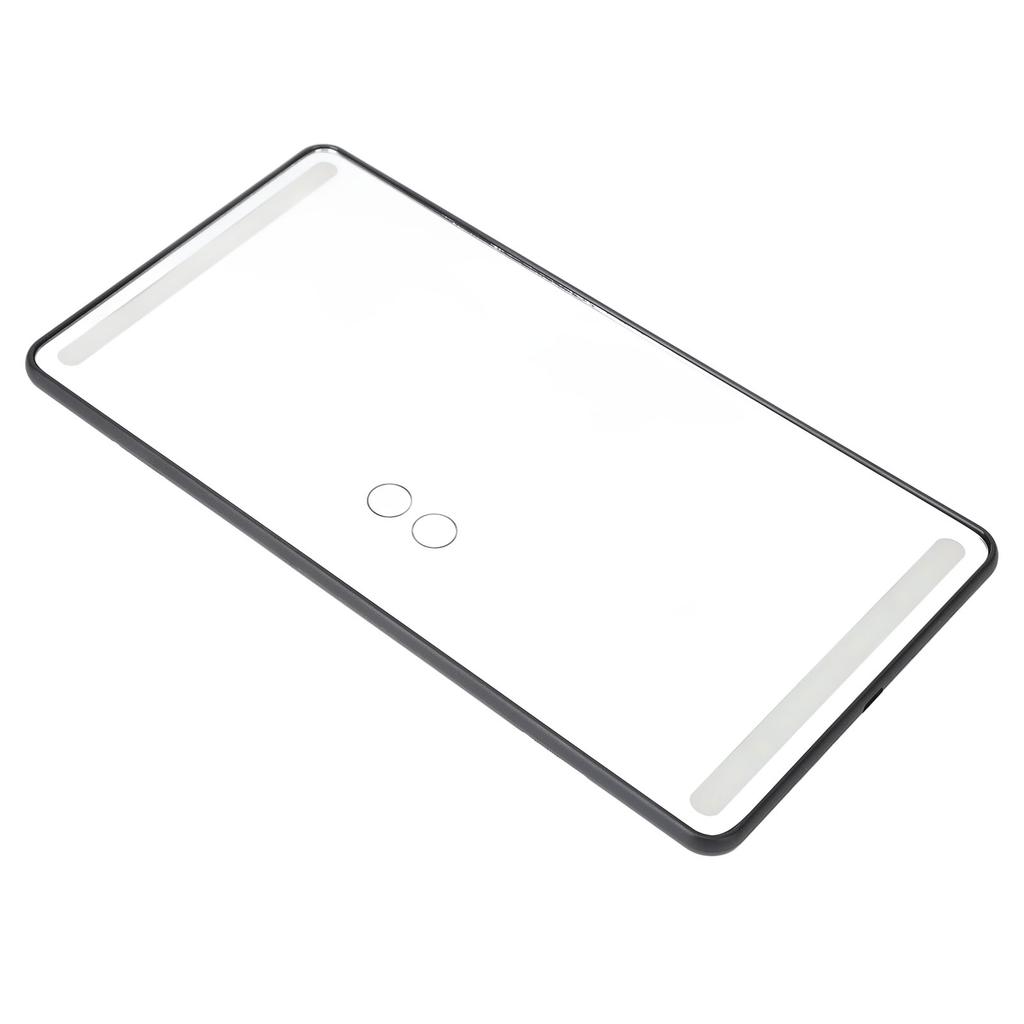 Auto Schminkspiegel Touchscreen Dimmbar Wiederaufladbar 3 Lichter LED Auto Kosmetikspiegel Schwarz