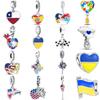 Colorful Flag Series Charm Pendant Fit Original Bracelet Making Diy Jewelry For Women Accessories