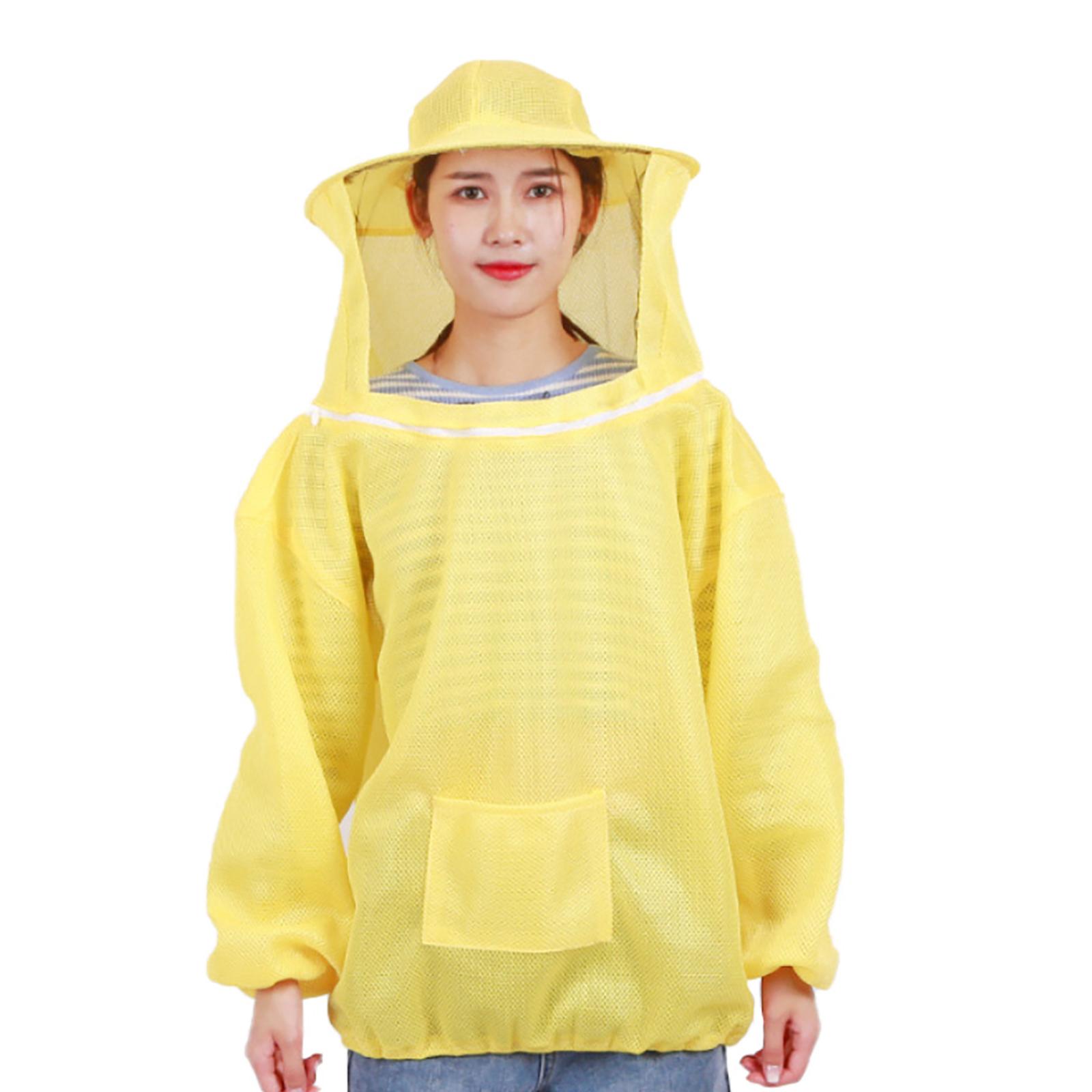 

3D Air Cotton Beekeeping Suit Full Body Protection Удобный дышащий Air Cotton Beewear Full Body Suit для использования на открытом воздухе жёлтый