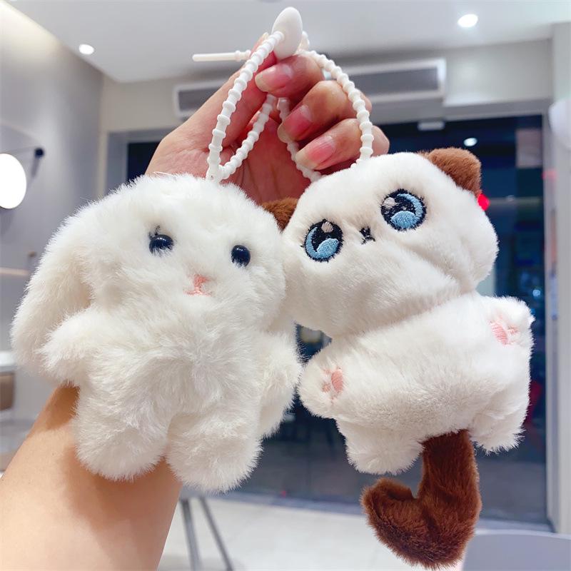 Capybara Plush Keychain - Adorable Cartoon Pendant Toy Gift for Kids