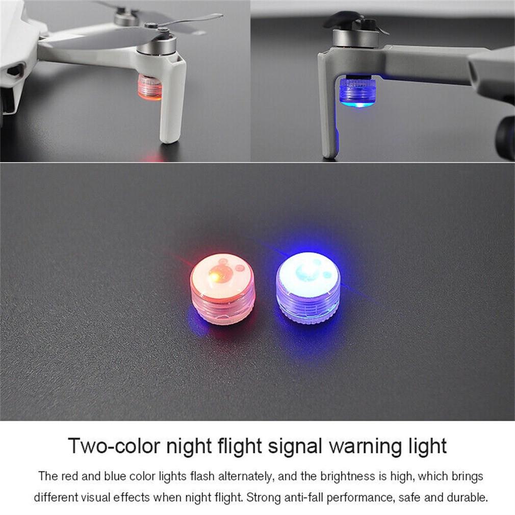(H0826)2 Peças Luzes de Sinalização LED Estroboscópicas de Busca Noturna para Mavic Mini