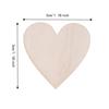 100 Pcs Heart Shaped Wooden Decoration Chips 3cm Size Wood Heart Cutouts  For Festival Decoration