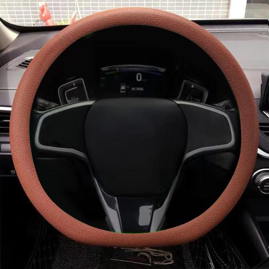 Silikon Lenkradbezug Rutschfest Schweißfest Griff Universal Lenkradschutz für Runde D-Form Flache Lenkräder