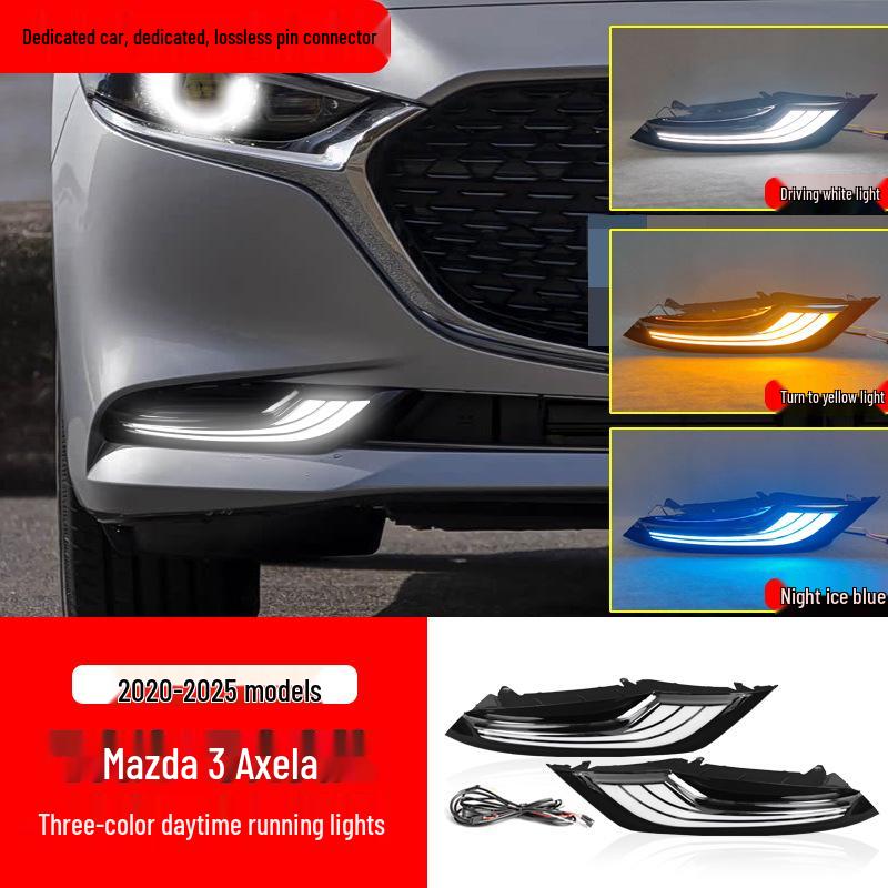 LED Fog & Daytime Running Lights for 2020-2025 Mazda 3 Axela