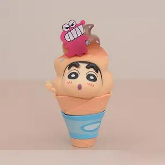 Crayon Shin-chan Snack Time Hand-painted Figure - Cake Decoration & Desk Ornament