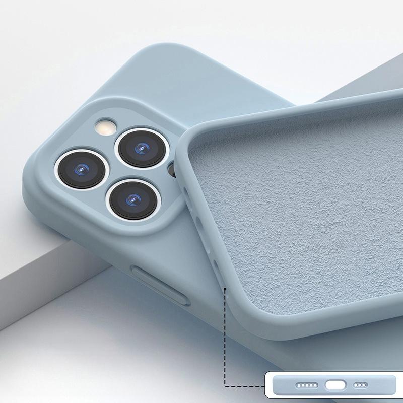 Official Phone Case For IPhone  Air 16 15 14 13 11 12  Pro Max Plus Silicone Solid Color Fall and Collision Protection Cover