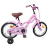 Bicicleta Infantil 16 Polegadas para Idades 4 6 Rosa Claro