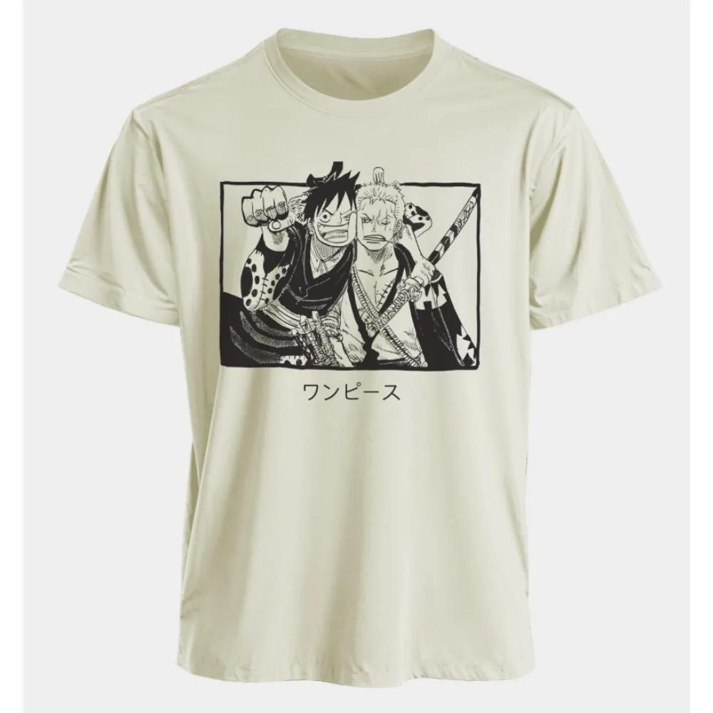 One Piece 2026 New Hot Straw Hat Luffy Unisex Tshirt Summer New Anime Doublesided Printed Casual Parentchild Shirt