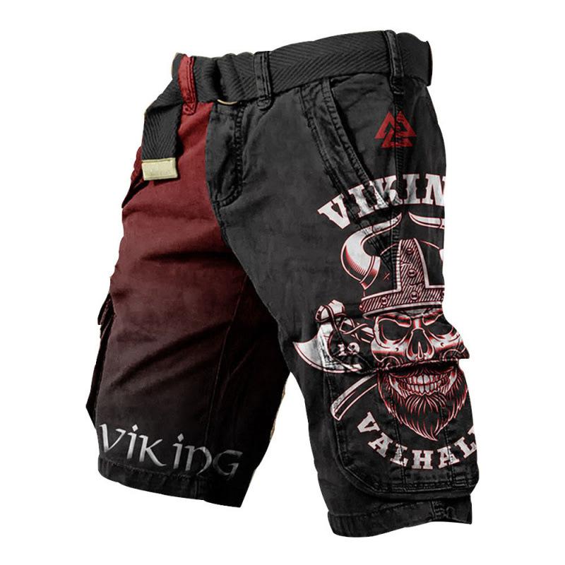 MY OWN STYLE Heren Cargo Shorts Print Meerdere Zakken Knielengte Casual Outdoor Tactische Wandelshorts 4XL