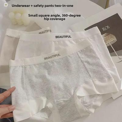 Slip boxer antibacterian pentru femei cu talie mijlocie, bumbac pur, clasa A, siguranta anti-expunere, bumbac pentru bebelusi, doi in unu.