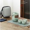 Nanshan Pine Green Glaze Portable Travel Tea Set