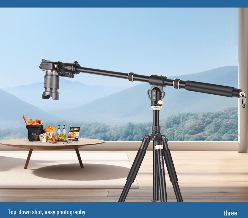8 Lightweight Camera Overhead Shooting Bracket DSLR Tripod Extension Rod Set for Mirrorless or Mobile Horizontal Shooting