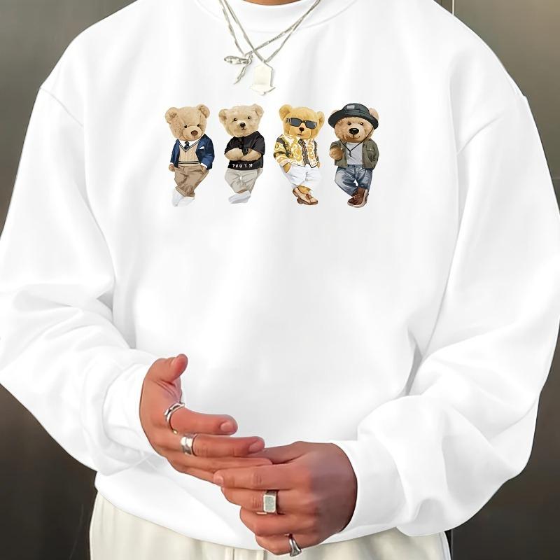 

Свитшот с круглым вырезом - Мягкий флисовый пуловер с длинным рукавом XXL чёрный