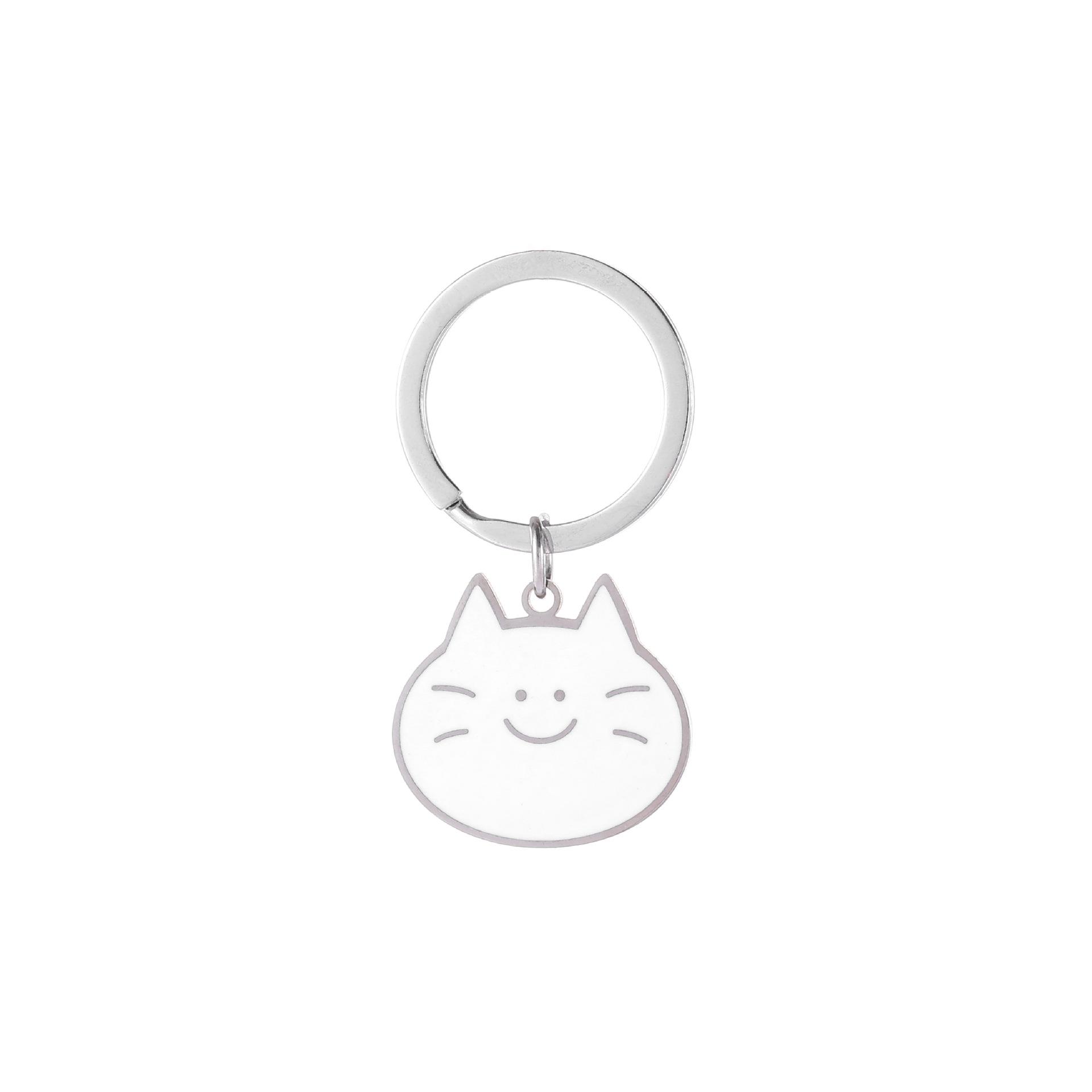 Мультяшный Кролик Медведь Кошка Брелок из Нержавеющей Стали Цветной Эмалированный Дизайн Модный Высокоценный Подвеска для Сумки