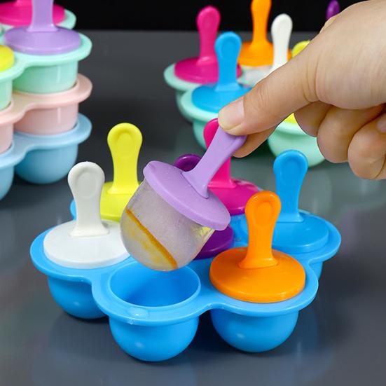 Eisform mit Deckel, lebensmittelechter Kunststoff, Pinguinform, effiziente Eismaschine, einfaches Entnehmen, gefriergeeignet, Küchen- und Barzubehör