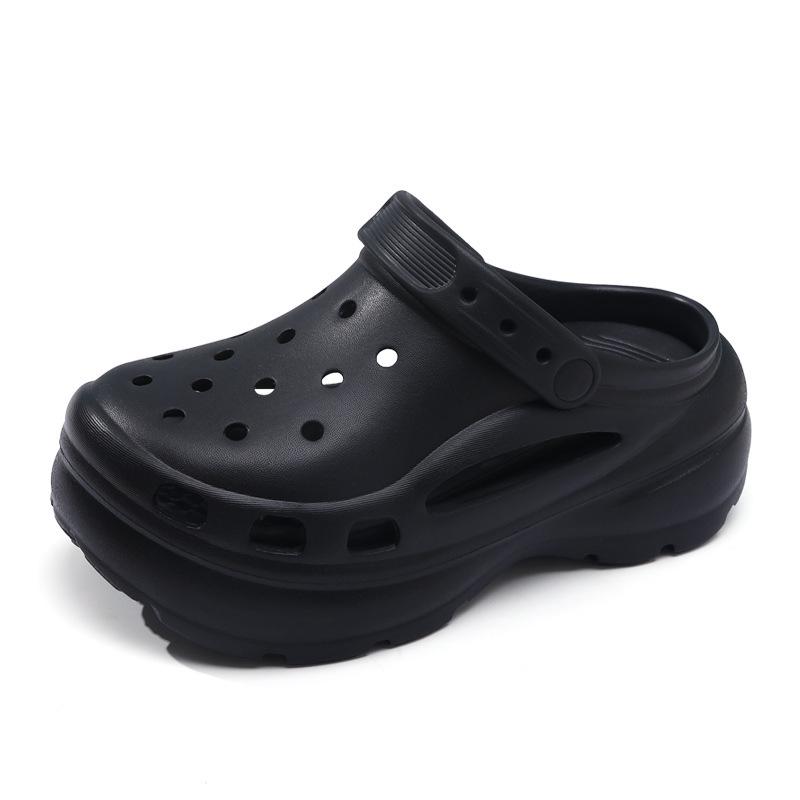 Women's Outdoor Anti-Slip Odor-Resistant Thick-Soled Height-Boost Color-Block Sandals & Summer Slippers