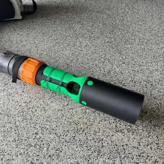 Leaf Blower Attachment Universal Nozzle Fits 2-4 Inch Outlets Durable Weather-Resistant Air Booster Yard Cleaning