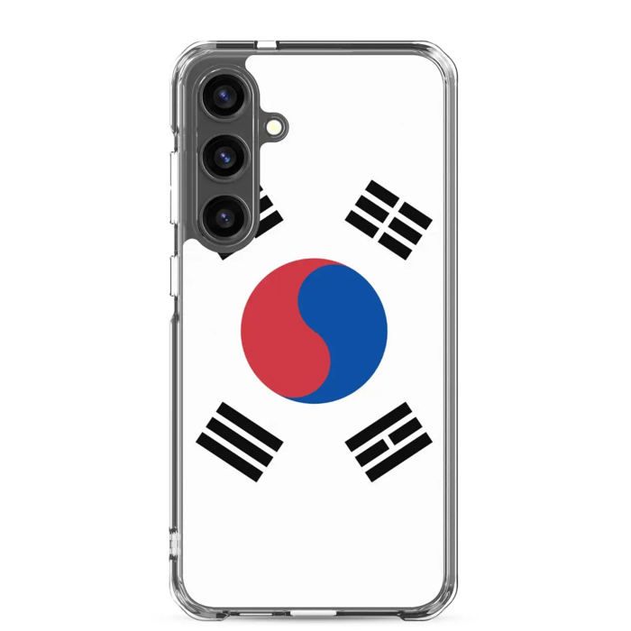 Coque Téléphone - Samsung - Galaxy S24 Ultra - Drapeau Corée du Sud - Souple - Multicolore