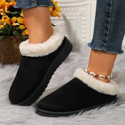 2024 New Autumn and Winter Retro Women's Snow Warm Short Plush Loafers Boots Designer Women's Flat Bottine Botas and Nude Boots